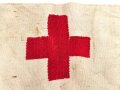 Rot Kreuz Armbinde für Angehörige der Wehrmacht. Ungereinigtes Stück