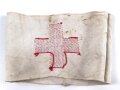 Rot Kreuz Armbinde für Angehörige der Wehrmacht. Ungereinigtes Stück
