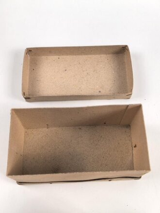 1.Weltkrieg, "Feldpostbrief" mit zu befüllenden Pappdosenl. Maße des Karton 14 x 7,5 x 7cm
