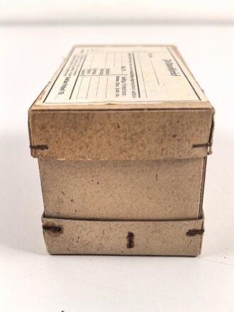 1.Weltkrieg, "Feldpostbrief" mit zu befüllenden Pappdosenl. Maße des Karton 14 x 7,5 x 7cm