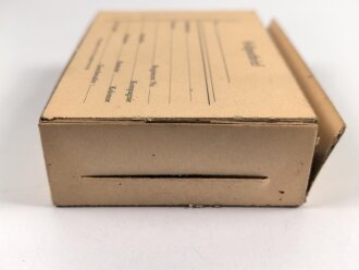 1.Weltkrieg, "Feldpostbrief" mit Haselnuß Zigarren- und Zigarettenspitzen. Maße des Karton 12 x 8 x 3cm