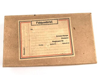 1.Weltkrieg, leerer "Feldpost" Karton, Maße des Karton 18,5 x 10,5 x 5cm