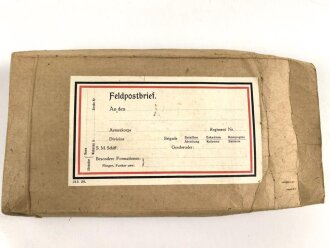 1.Weltkrieg, leerer "Feldpostbrief" Karton aus...