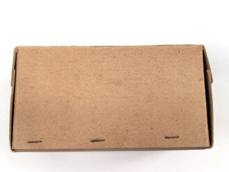 1.Weltkrieg, "Feldpostbrief" mit zu befüllender Pappdose. Maße des Karton 13 x 7 x 7cm