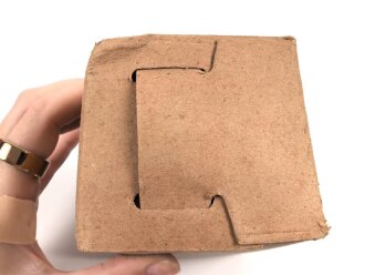 1.Weltkrieg, "Feldpostbrief" mit zu befüllender Pappdose. Maße des Karton 13 x 7 x 7cm