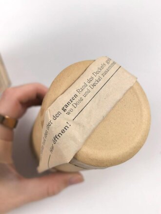 1.Weltkrieg, "Feldpostbrief" mit zu befüllender Pappdose. Maße des Karton 13 x 7 x 7cm