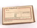 1.Weltkrieg, "Feldpostbrief" mit zu befüllender Pappdose. Maße des Karton 13 x 7 x 7cm