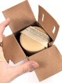 1.Weltkrieg, "Feldpostbrief" mit zu befüllender Pappdose. Maße des Karton 13 x 7 x 7cm