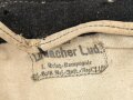1.Weltkrieg Württemberg, Ersatzmantel aus schwarzem Tuch ( sogenannter Landsturmmantel) so 1914/15 in ermangelung feldgrauer Mäntel ausgegeben. Kammerstück I.R. 125, Wäscheetikett eines Angehörigen im Ers. Batl. Res, Infanterie Regiment 119 .
