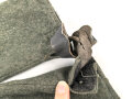 Paar gefütterte Winterhandschuhe. Höchstwahrscheinlich aus der Zeit des 1. Weltkrieg. Ungereinigtes Paar in gutem Zustand