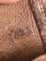 Paar benagelte Halbschuhe in schwerer Ausführung. Kommen aus einer Sammlung zum Thema 1. Weltkrieg. Guter Gesamtzustand, Sohlenlänge 29cm