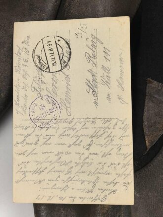 1.Weltkrieg, Paar Winter Überschuhe schwarzer Filz/ Leder. . Ungereinigt, Sohlenlänge 38cm. Anbei ein originales Foto im Ansichtskartenformat.