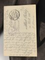 1.Weltkrieg, Paar Winter Überschuhe schwarzer Filz/ Leder. . Ungereinigt, Sohlenlänge 38cm. Anbei ein originales Foto im Ansichtskartenformat.