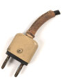 Zweipoliger Stecker Wehrmacht, sandfarbener Originallack