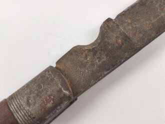Kabelmesser, Hersteller Deltawerk Solingen. Ungereinigtes, stark gebrauchtes Stück, gehört neben der nachrichtentruppe auch in die Pionier Sprengvorbereitungstasche.