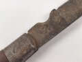 Kabelmesser, Hersteller Deltawerk Solingen. Ungereinigtes, stark gebrauchtes Stück, gehört neben der nachrichtentruppe auch in die Pionier Sprengvorbereitungstasche.