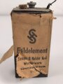 1.Weltkrieg , Feldelement von Siemens & Halske. Die Papierbanderole in schlechtem Zustand. Vollständig leer, dennoch KEIN VERSAND NACH ÜBERSEE