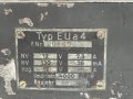 Wehrmacht, Umformer Typ EUa4 für Panzerfunkgeräte. Originallack, datiert 1943, unvollständiges Stück.