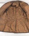 Dienstrock für Angehörige in der SA? Relativ dunkles braun, verwaschenes Etikett in der Tasche. Mottenschäden, ungereinigt