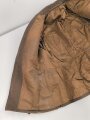 Dienstrock für Angehörige in der SA? Relativ dunkles braun, verwaschenes Etikett in der Tasche. Mottenschäden, ungereinigt