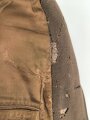 Dienstrock für Angehörige in der SA? Relativ dunkles braun, verwaschenes Etikett in der Tasche. Mottenschäden, ungereinigt