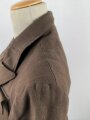 Dienstrock für Angehörige in der SA? Relativ dunkles braun, verwaschenes Etikett in der Tasche. Mottenschäden, ungereinigt