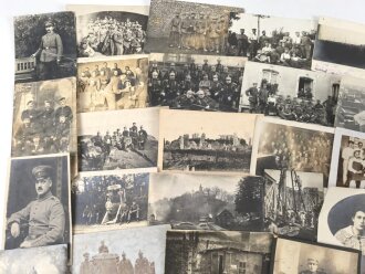 1.Weltkrieg, Konvolut 50 Fotos, meist in Postkartenformat