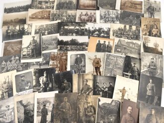 1.Weltkrieg, Konvolut 50 Fotos, meist in Postkartenformat
