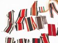 Konvolut Ordens und Bandspangenbänder, meist 2. Weltkrieg, alle kurz , verschmutzt oder defekt.