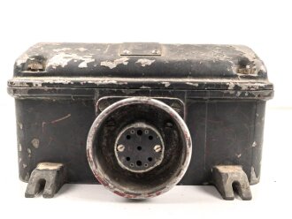 Umformer U.10 a 1 der Wehrmacht für 10 Watt Sender in Fahrzeugen. Baujahr 1943. Originallack, Funktion nicht geprüft