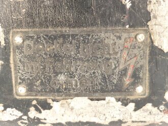 Umformer U.10 a 1 der Wehrmacht für 10 Watt Sender in Fahrzeugen. Baujahr 1943. Originallack, Funktion nicht geprüft