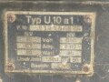 Umformer U.10 a 1 der Wehrmacht für 10 Watt Sender in Fahrzeugen. Baujahr 1943. Originallack, Funktion nicht geprüft