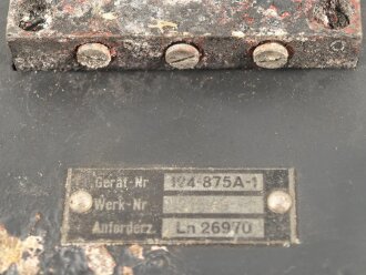 Luftwaffe, Betriebsschalter Bsch10 Ln 26970 für FuG10. Originallack, Funktion nicht geprüft
