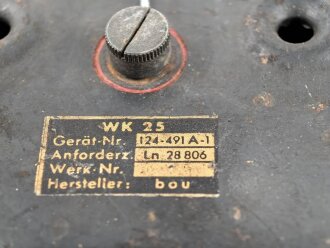 Luftwaffe, Widerstandskasten WK25, Ln 28806. Teil der...