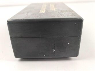 Senderprüfer für Fernschreiber der Wehrmacht, Sehr guter Zustand, im zugehörigen Transportkasten, Funktion nicht geprüft