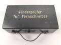 Senderprüfer für Fernschreiber der Wehrmacht, Sehr guter Zustand, im zugehörigen Transportkasten, Funktion nicht geprüft