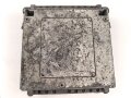 Luftwaffe, Fußplatte / Aufhängerahmen für Schaltkasten 13b, Ln 26905-2. Originallack, ungereinigtes Stück