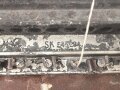 Luftwaffe, Fußplatte / Aufhängerahmen für Fernbediengerät 3. Originallack, ungereinigtes Stück