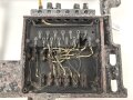 Luftwaffe, Fußplatte / Aufhängerahmen . Originallack, ungereinigtes Stück