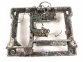 Luftwaffe, Fußplatte / Aufhängerahmen . Originallack, ungereinigtes Stück