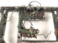 Luftwaffe, Fußplatte / Aufhängerahmen . Originallack, ungereinigtes Stück