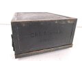 Transportkasten "Chi.Masch. A 02601" Originallack und Beschriftung. ( Chiffrier Maschine ) Nach dem Krieg weiterbenutzt