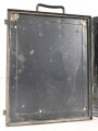 Transportkasten "Chi.Masch. A 02601" Originallack und Beschriftung. ( Chiffrier Maschine ) Nach dem Krieg weiterbenutzt
