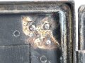 Transportkasten "Chi.Masch. A 02601" Originallack und Beschriftung. ( Chiffrier Maschine ) Nach dem Krieg weiterbenutzt