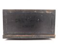 Transportkasten "Chi.Masch. A 02601" Originallack und Beschriftung. ( Chiffrier Maschine ) Nach dem Krieg weiterbenutzt