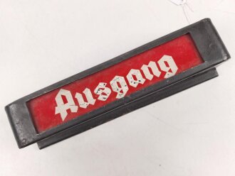 Luftwaffe, Beleuchtetes " Ausgang" Schild....