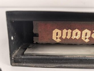 Luftwaffe, Beleuchtetes " Ausgang" Schild. Breite 25,5cm, Originallack, Funktion nicht geprüft