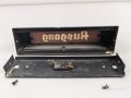 Luftwaffe, Beleuchtetes " Ausgang" Schild. Breite 25,5cm, Originallack, Funktion nicht geprüft