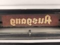Luftwaffe, Beleuchtetes " Ausgang" Schild. Breite 25,5cm, Originallack, Funktion nicht geprüft