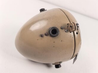 Motorrad Scheinwerfer Wehrmacht, sandfarbener Originallack, Funktion nicht geprüft